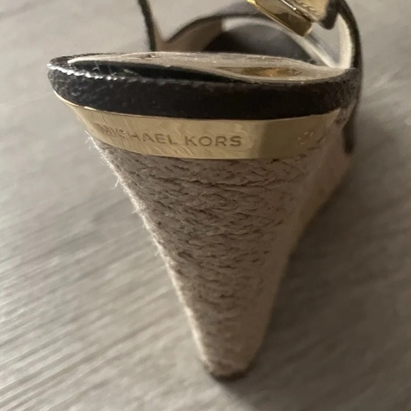 Michael Kord Keegan Brown Espadrille Wedges - Picture 5 of 7